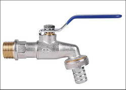 Кран кульовий для поливу"пиво"ручка-важіль нікел. 1/2"з  під шланг SD Thermo Alliance