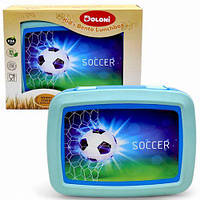 Ланчбокс, біопластик, 3 секції (блакитний)