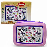 Ланчбокс, біопластик, 3 секції (фіолетовий)