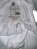 Дитячий махровий комбінезон 62 розміру для дівчинки на виписку, фото 5