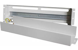 ZPAS 19" c DIN-рейкой[Панель 19", модульна, з DIN-рейкою, сіра]