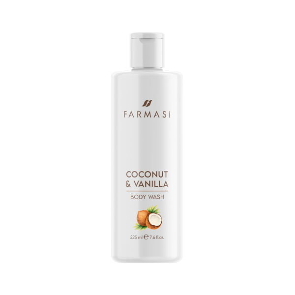 Гель для душу Кокос и Ваніль, Coconut Vanilla, 225 мл Farmasi