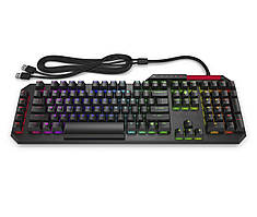 HP Клавіатура механічна OMEN Gaming Sequencer, 115key, LK Optical Blue, USB-A, EN/RU, RGB, чорний