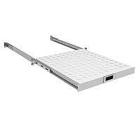 ZPAS Полиця 19", 1U, висувна , глибиною 350-450 мм, сіра