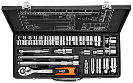Neo Tools 08-677 Набiр змiнних головок 1/2", 3/8" 28 шт.