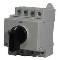 ETI LS 25 4р "1-0" 25A 1000V DC, GREEN PROTECT