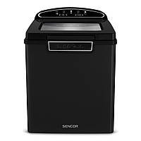 Sencor Льодогенератор побутовий SIM3000BK, 105 Вт, 12 кг/добу, об'єм 1.9л, приготування за 9 хв, 2 розміри льоду, чорний