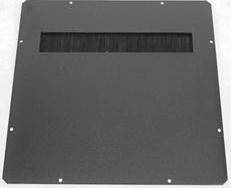 ZPAS Заглушка з щітковим введенням 380х380 мм, чорна