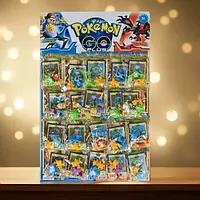 Набір міні фігурок покемонів колекційні іграшки рokemon в асортименті для дітей і фанатів аніме на листі