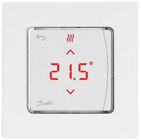 Danfoss Терморегулятор Icon Display, +5...35° C, електронний, дротовий, накладний, 230V, білий