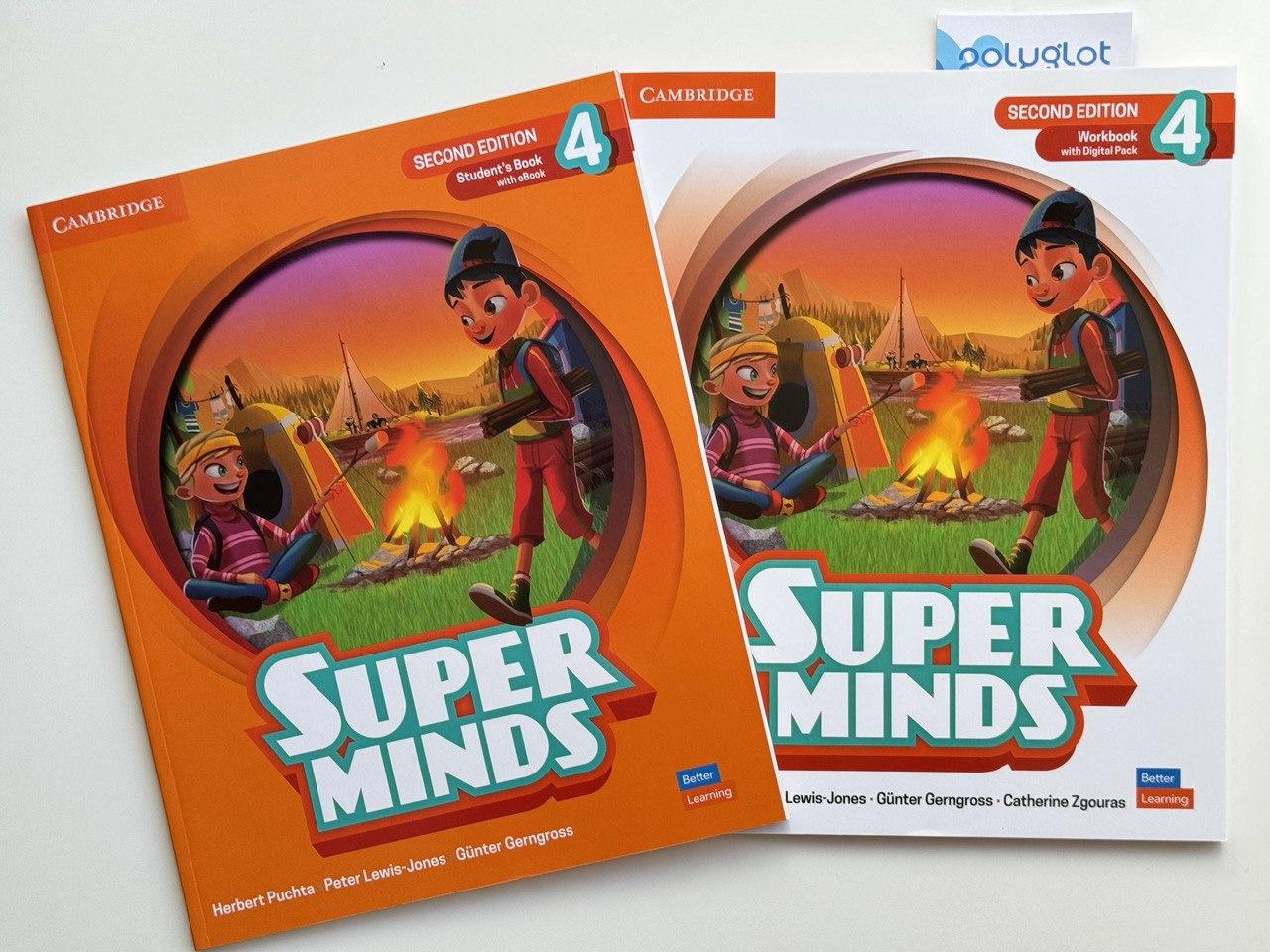 Комплект Super Minds Second Edition 4 Student's Book + Workbook