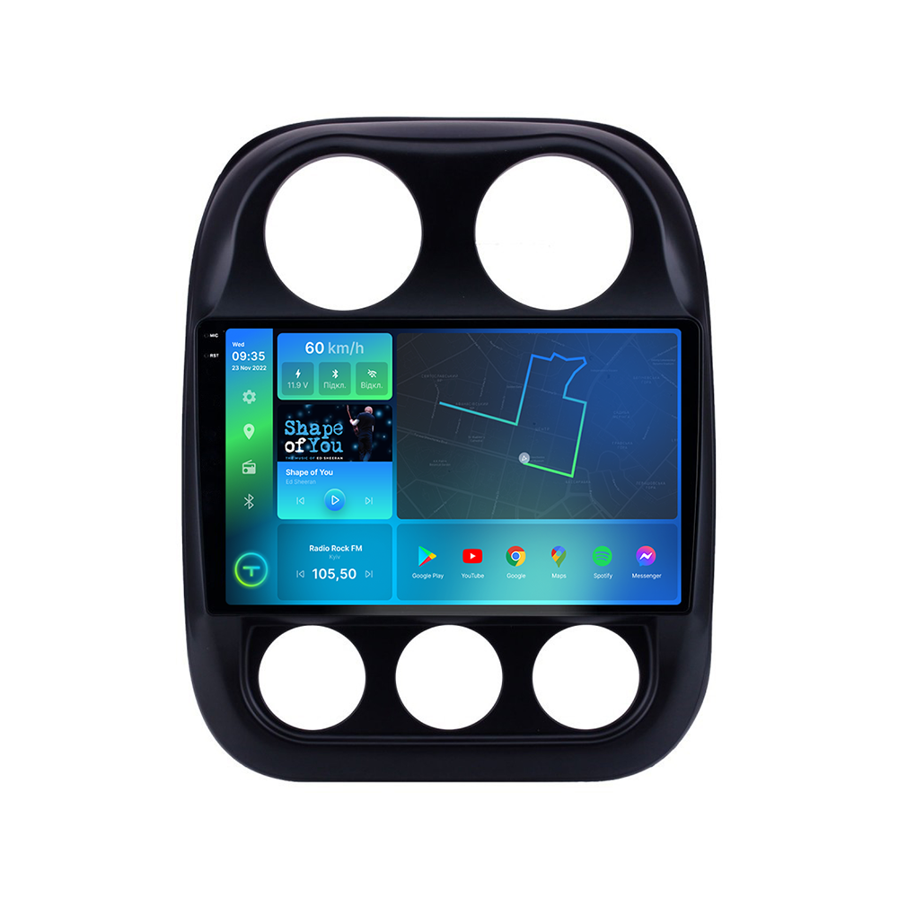 Штатна магнітола Torssen 2K Jeep Compas/Patriot 10-16 FL10 4+64Gb 4G Carplay DSP