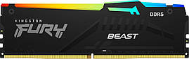Kingston Пам'ять ПК DDR5 16GB 5600 FURY Beast RGB