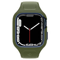 Spigen Чохол та ремінець 2в1 для Apple Watch 45mm Liquid Air Pro, Moss Green