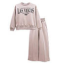 Модний підлітковий костюм палаццо Las Vegas для дівчинки двунитка, фото 3