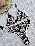 Купальник роздільний купальник леопардовий, фото 2