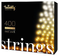 Twinkly Smart LED Гірлянда Twinkly Strings AWW 400, Gen II, IP44, довжина 32м, кабель чорний