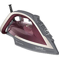 Tefal Праска Ultragliss Plus, 2800Вт, 270мл, паровий удар -260гр, постійна пара - 50гр, керам. підошва, бордово-сірий