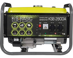 Könner & Söhnen Генератор бензиновий KSB 2800A, 230 В, 2.8 кВт, ручний запуск, 36.2 кг