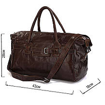 Сумка дорожня Vintage 14053 Коричнева, фото 3