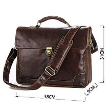 Сумка чоловіча Vintage 14085 для ноутбука Коричнева, фото 3