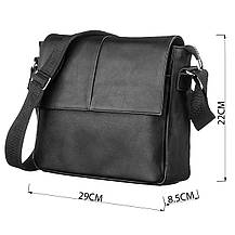 Сумка SHVIGEL 00858 шкіряна Чорна, фото 3