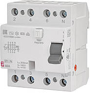 ETI Реле диференціальне  (УЗО) 4р EFI-P4 40/0.3 тип AC (10kA)