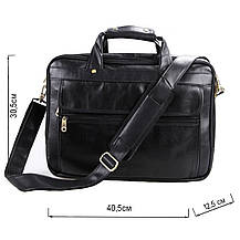 Сумка чоловіча Vintage 14242 для ноутбука 15.6 Чорна, фото 3
