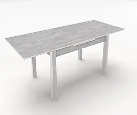 Стіл обідній Марсель Fusion Furniture, колір білий / бетонний камінь, фото 4