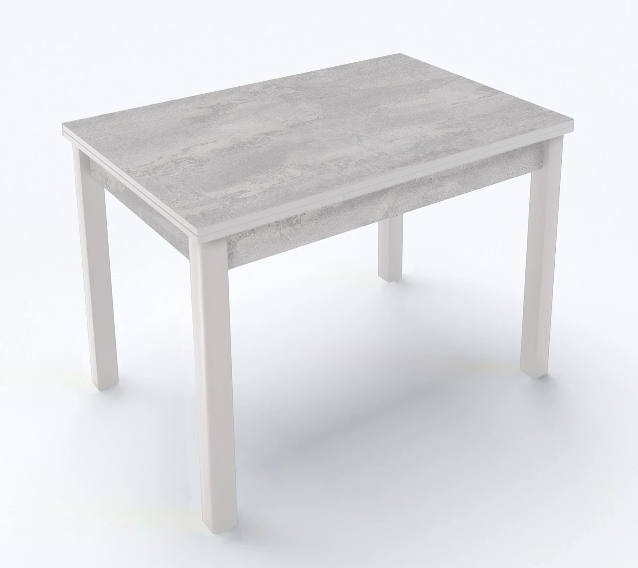 Стіл обідній Марсель Fusion Furniture, колір білий /  бетонний камінь