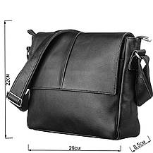 Сумка SHVIGEL 11130 шкіряна Чорна, фото 3