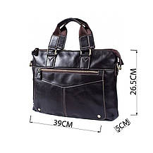 Сумка чоловіча для Vintage 14665 Коричневий, фото 4