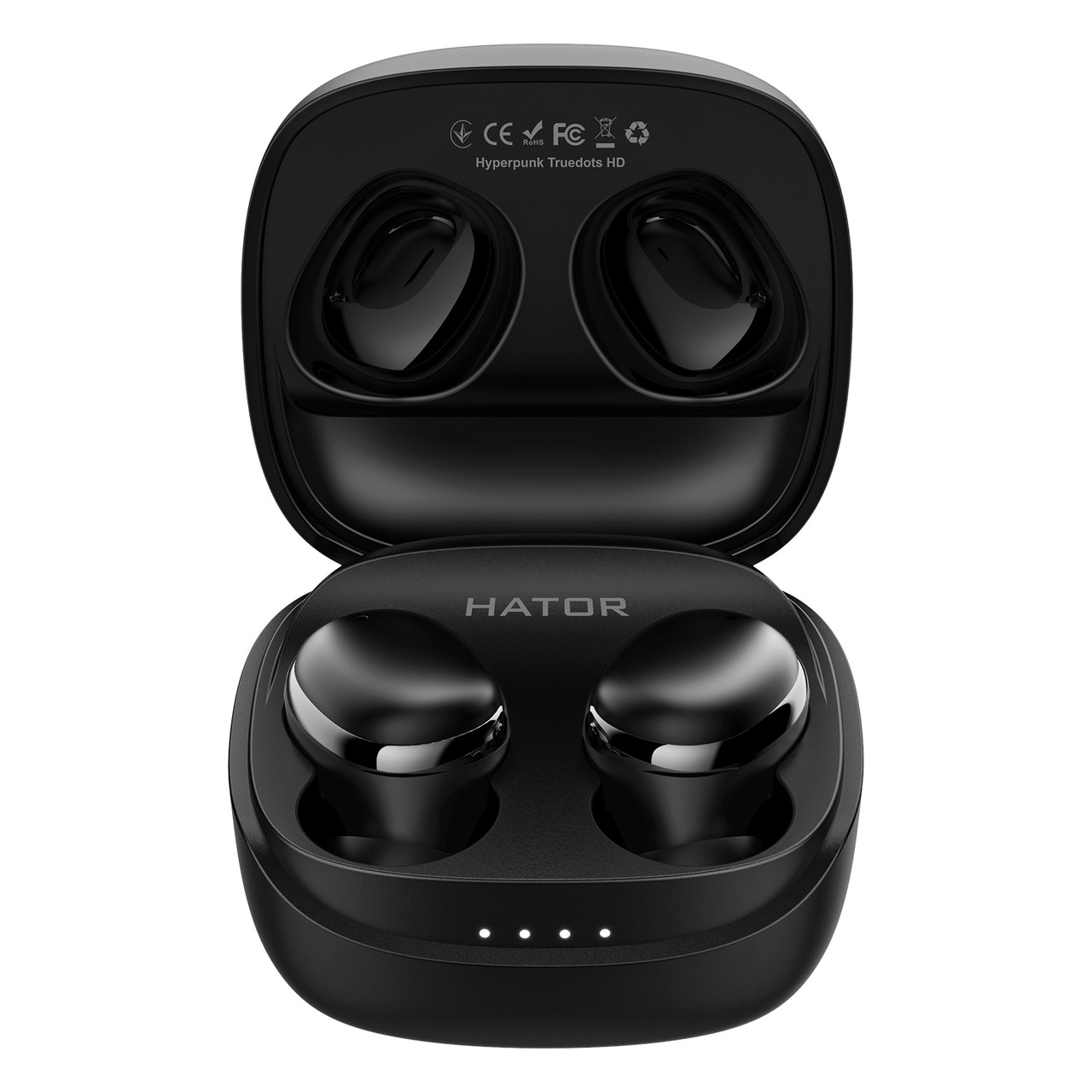 Bluetooth-гарнітура Hator Hyреrpunk Truedots HD SyncHUB Black (HTA411) ( Чорний ) DS, фото 1