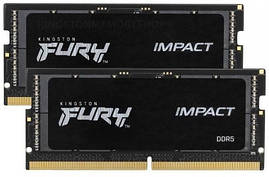Kingston Пам'ять ноутбука DDR5 32GB KIT (16GBx2) 4800 FURY Impact