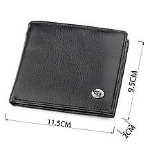 Чоловічий купюрник ST Leather 18305 (ST159) шкіряний Чорний, фото 4