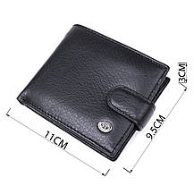 Чоловічий шкіряний купюрник ST Leather 18308 (ST104) Чорний, фото 4