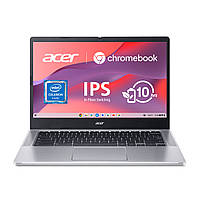Acer Ноутбук Chromebook CB314-3HT 14" FHD IPS Touch, Intel C N4500, 8GB, F128GB, UMA, ChromeOS, сріблястий