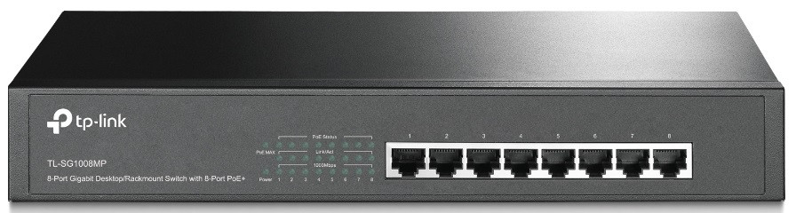TP-Link Комутатор TL-SG1008MP 8xGE/PoE 126W некерований 13" 1U, фото 1