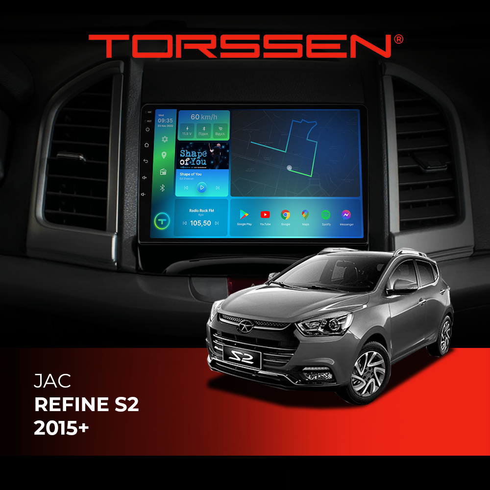 Штатна магнітола Torssen Jac Refine S2 2015+ F108256 4G Carplay DSP