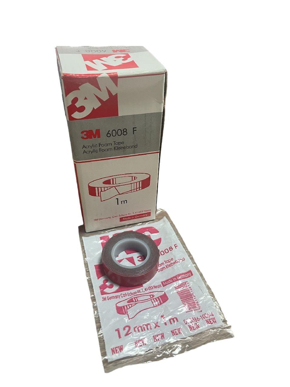 Стрічка липка двостор."3М"/6008F-12 мм*1 м/червона