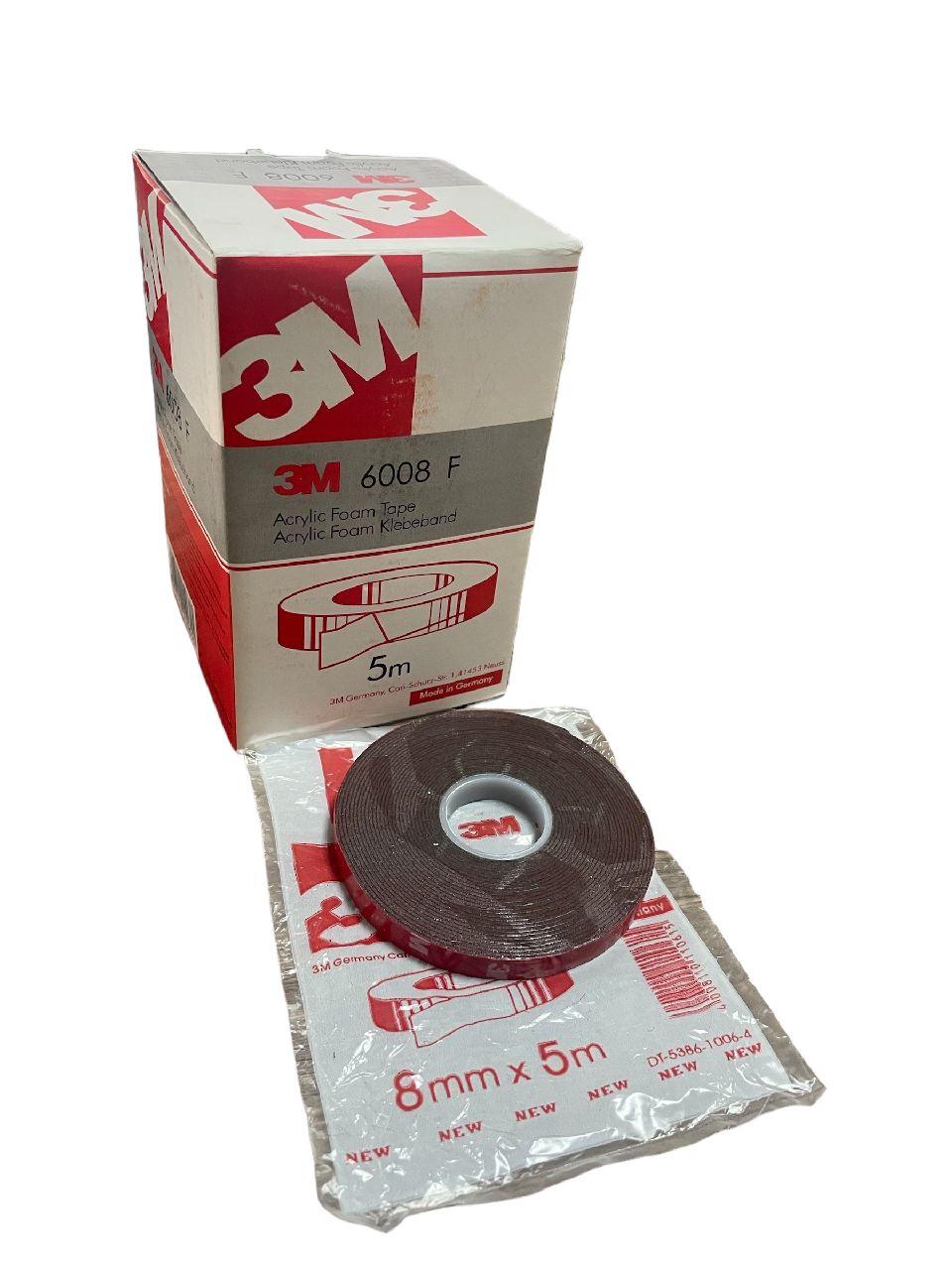 Стрічка липка двостор."3М"/6008F-8мм*5м червона