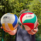 М'яч волейбольний клеєний SNS VS5002, фото 4