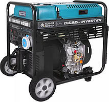 Könner & Söhnen Генератор дизельний інверторний KS 9500IDE ATSR, 230В, 9.5кВт, АВР(ATS), електростартер, 130кг