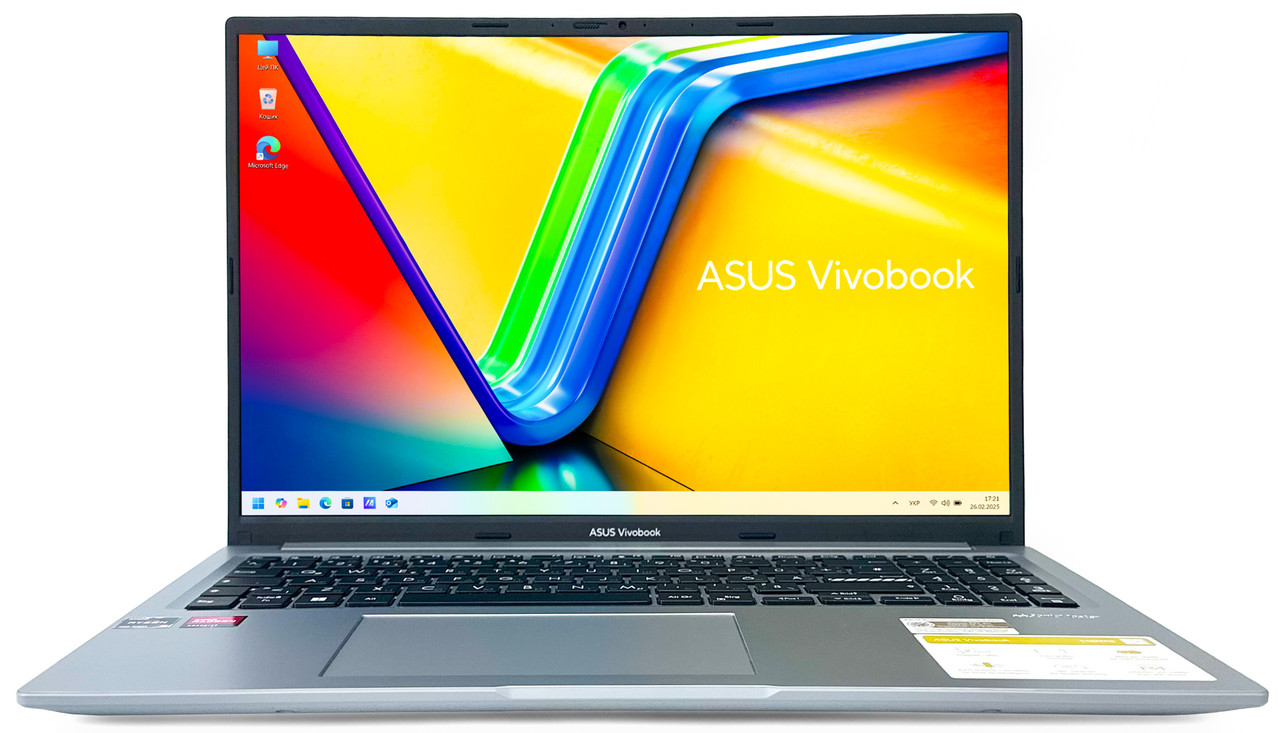 Ноутбук Asus VivoBook 16 M1605YA: AMD Ryzen™ 5 7530U / RAM 16 ГБ / SSD 512 ГБ / AMD Radeon™ Graphics / 16"