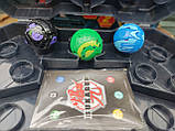 Кейс бокс для хранения и переноски Бакуганов BAKUGAN в комплекті 3 бакугана  швидка відправка ЧОРНИЙ КЕЙС, фото 3