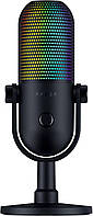 Razer Мікрофон геймінговий Seiren V3 Chroma, Uni, RGB, USB-A, 2м, чорний