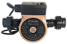 Optima Насос циркуляційний OP25-40-180, G 1 1/4", 10 бар, 180мм, 71Вт, 230В