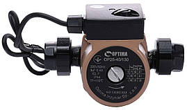 Optima Насос циркуляційний OP25-40-130, G 1 1/4", 10 бар, 130мм, 71Вт, 230В