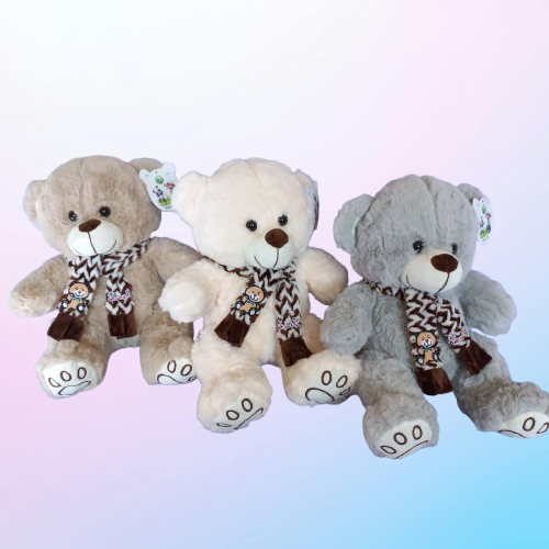 Іграшка ведмідь з шарфом розмір 50 см (28+22), фото 1