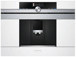 Siemens Кавомашина вбудовувана, 2.4л, зерно+мелена, автомат.капуч, LED-дисплей, авторецептів -30, білий